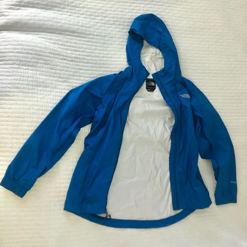 North Face Waterproof Rain Jacket, Blue - Picture 2 of 4
